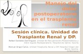 Manejo del dolor postoperatorio en el trasplante renal