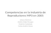 Competencias en la industria de reproductores mp3 en