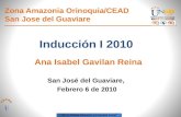 Inducción I-2010 UNAD Guaviare