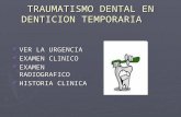 Traumatismo dental en niños