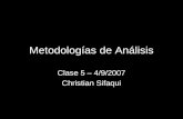 Clase 6, 5/9/2007
