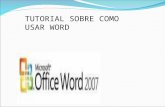 Tutorial sobre office word 2007