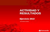 Banco Santander Resultados 2010