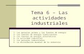 Tema 6 – las actividades industriales