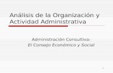 Administración Consultiva: El Consejo Económico y Social