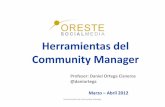 Herramientas del Community Manager por Dani Ortega