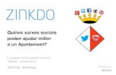 Quines xarxes socials poden ajudar millor a un Ajuntament? (catalán)