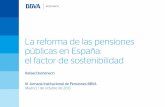 La reforma de las pensiones públicas en España: el factor de sostenibilidad