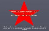 Materialismo dialéctico y materialismo histórico
