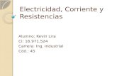 Electricidad, corriente y resistencias