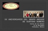 XX aniversario del grupo amigos de ventura romero. Fotos del evento