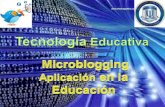 Microblogging y su aplicación educativa