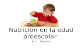 Nutricion en la edad preescolar