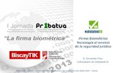 I jornada PRIBATUA: La firma biométrica (validatedid)