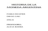 Monografia: historia de la moneda argentina