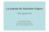 La poesia de Salvador Espriu