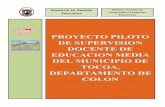 Proyecto Piloto de Supervisión Docente de Educación Media del Municipio de Tocoa, Departamento de Colón