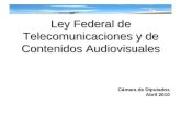 Propuestas Ley Federal de Telecomunicaciones y de Contenidos Audiovisuales