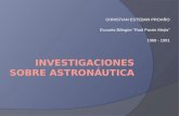 Investigaciones Sobre AstronáUtica Christian E Proano