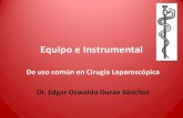 Equipo e instrumental laparoscopico