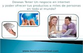 OPORTUNIDAD UNICA DE TENER TU NEGOCIO EN INTERNET