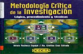 8. metodología crítica de la investigación lógica, procedimiento y técnicas