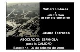 Vulnerabilidades y adaptación al cambio climático - Jaume Terradas