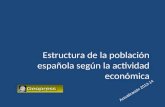 Estructura de la población española según actividad económica. 2013-14
