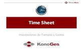 KonoGes: Imputación de Tiempos y Gastos. Time Sheet