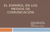 "El español en los medios de comunicación"