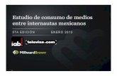 Estudio de Consumo de Medios entre Internautas Mexicanos