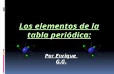 Los elementos de la tabla periódica