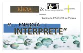Seminario "La Energía del Intérprete"