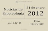 Noticias de espeleología 20120131