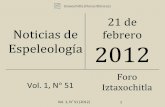 Noticias de espeleología 20120221
