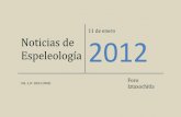 Noticias de espeleología 20120111