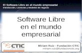 Software Libre en el mundo empresarial: Introducción, Licencias y Modelos de Negocio (2009)