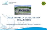El agua y saneamiento para la población -Ana de Cardoza, Foro Centroamericano y República Dominicana de Agua Potable y Saneamiento (FOCARD-APS)