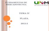 Tema 4 de Mercadotecnia - Plaza