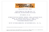 Manual Unigiros Express S.A.Prevencion De Blanqueo De Capitales
