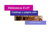 Catálogo y web: guía de uso