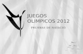 Juegos olimpicos 2012 trabajo natacion