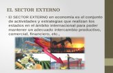 sector externo ECONOMIA
