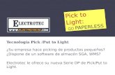 Electrotec. El Pick to Light robusto. Designed in Barcelona