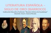 Literatura española – siglo de oro (barroco