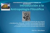 Introduccion a la Antropología Filosófica