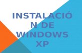 Instalacion de windows xp