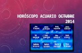Horóscopo Acuario para Octubre 2014