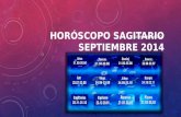 Horóscopo sagitario para septiembre 2014