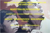Vida y obra de anton semionovich makarenko